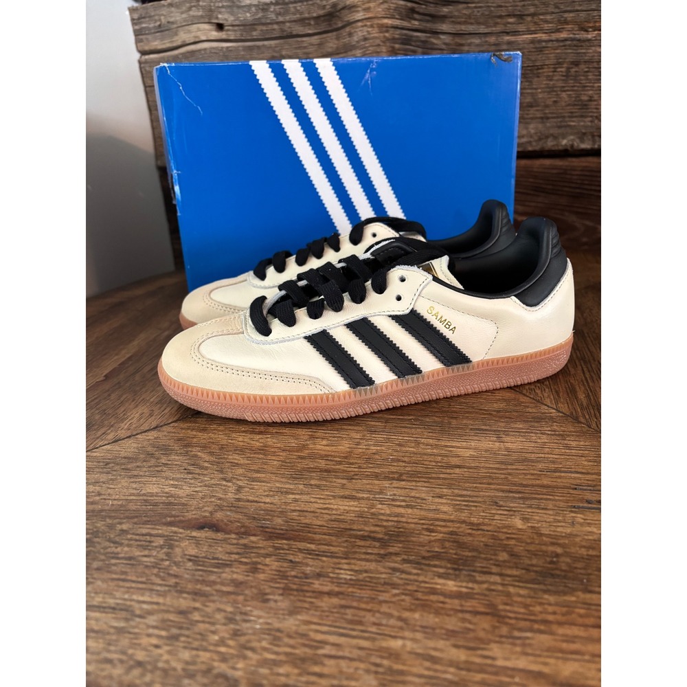 Adidas Samba OG W Cream‎ White Core Black Gum ID0478 Womens Sneakers Size 6